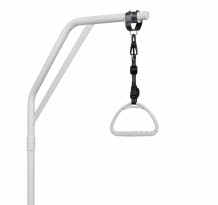 Tyč s rukojetí s plastovým držákem, MEDIBED MA HANDLE WITH PLASTIC HAND HOLDER