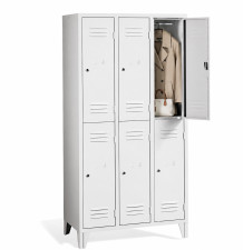 LOCKER CH 3/6 F - 6-dveřová šatní skříň s krátkými dvířky