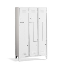 LOCKER CH Z6 F - 6dveřová šatní skříň s dvířky ve tvaru Z