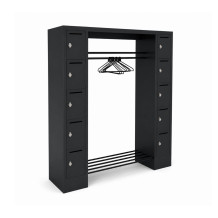 WARDROBE OPEN 1430 LH 7016 | Otevřený šatní systém s 10 přihrádkami s otvorem na dopisy