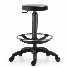 WORKSEAT AN TABU TR/HIGH BK | Průmyslová židle s opěrkou na nohy