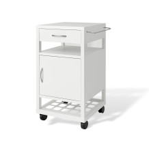 Pojízdný kovový noční stolek, BEDSIDE CAB H WE