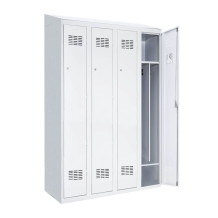LOCKER H 4 BWM TOP SHELF - 4dveřová šatní skříň s přepážkou a vestavěnou šikmou stříškou