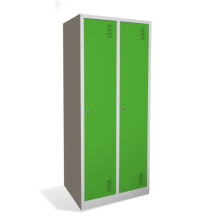 2- dverová šatníková skriňa s prepážkou, LOCKER CH 2 BW