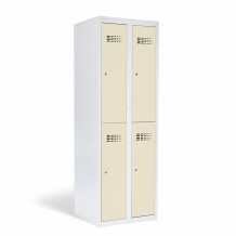 4dveřová šatní skříň s krátkými dveřmi - RAL 1013