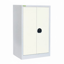 Skladovací skříň se 2 policemi, 1000/800/420 - RAL 9010
