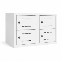 SHOEBOX H 2/4 | 2+2-dveřová skříň na obuv se šířkou přihrádky 300 mm