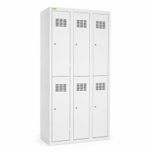 6dveřová šatní skříň s krátkými dveřmi, LOCKER H 3/6