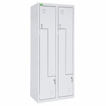 LOCKER H Z4 400 1850/800/500 GY | 4dveřová šatní skříň s dveřmi ve tvaru Z