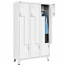 LOCKER H Z6 400 | 6dveřová šatní skříň s dveřmi typu Z o šířce 400 mm