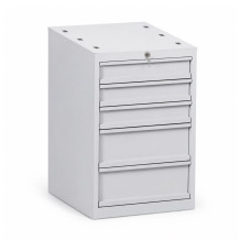 MODULBENCH GE 2000 CD5 | Pracovní stůl s 5 zásuvkami, 2000 mm