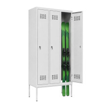 3-dveřová šatní skříň s vysokou podnoží pro lyžaře, LOCKER H 3 SKI FE