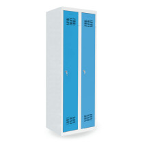 LOCKER H 2 7035/5012 | 2dveřová šatní skříň s dlouhými dveřmi