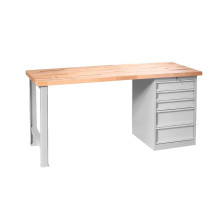 MODULBENCH GE 1700 CD5 | Pracovní stůl s 5 zásuvkami, 1700 mm