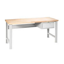 MODULBENCH GE 1700 D1 UD | Pracovní stůl s 1 závěsnou zásuvkou a nastavitelnými nohami, 1700 mm