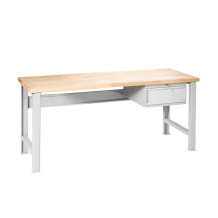 MODULBENCH GE 2000 D1 UD | Pracovní stůl s 1 závěsnou zásuvkou a nastavitelnými nohami, 2000 mm