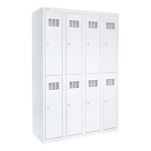 8dveřová šatní skříň s krátkými dveřmi, LOCKER H 4/8