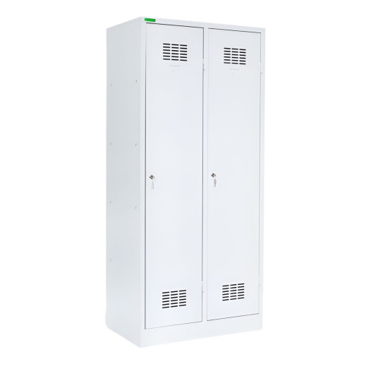 2dveřová šatní skříň s přepážkou, LOCKER H 2 BW