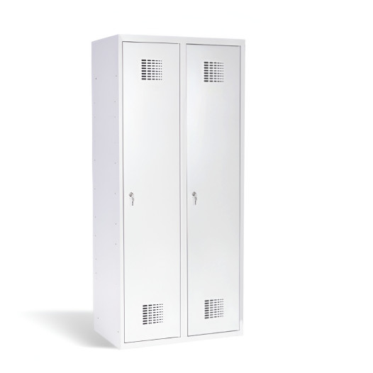 2-dveřová šatní skříň s přepážkou, LOCKER M 2 BW