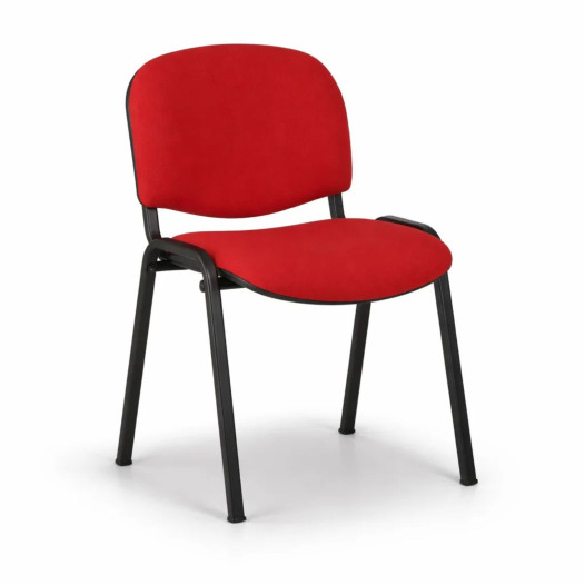 Konferenční židle stohovatelná – červená barva, SEAT IN AN TAU RD