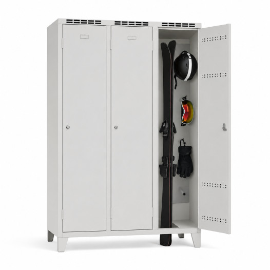 2-dveřová šatní skříň s dlouhými dveřmi pro lyžaře, LOCKER H 2 SKI