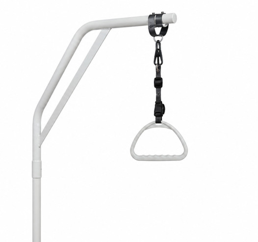 Tyč s rukojetí s plastovým držákem, MEDIBED MA HANDLE WITH PLASTIC HAND HOLDER