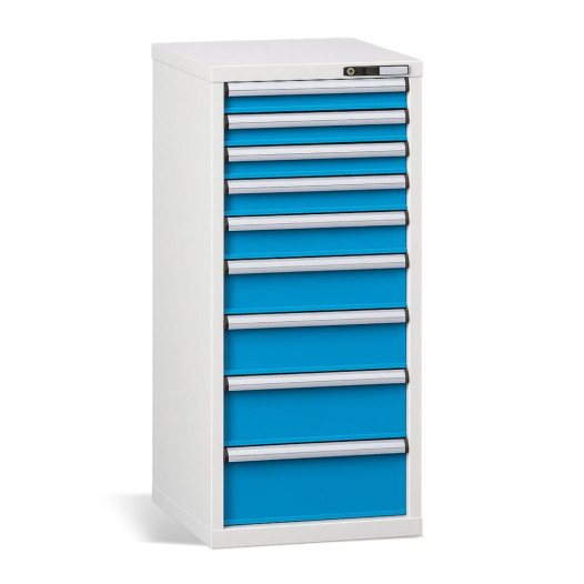 Dílenský kontejner s 9 zásuvkami, CONTI PK 1220/580 D9 BE NW