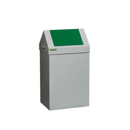 Koš na tříděný odpad se zeleným víkem, SELECT 90L GREEN