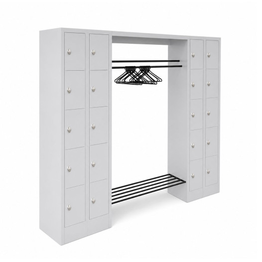 Otevřený šatní systém s 20 přihrádkami, WARDROBE OPEN 2320