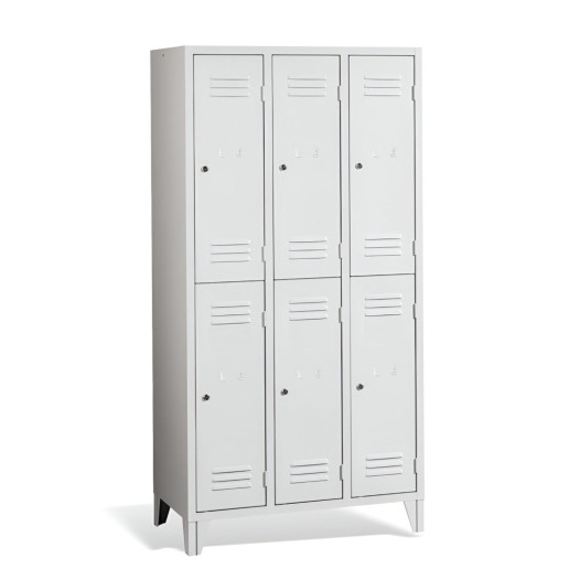 LOCKER CH 3/6 F - 6-dveřová šatní skříň s krátkými dvířky