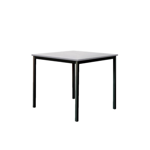 Jídelní stůl, 800x800, šedá deska, EATAB LL 800/800 GREY