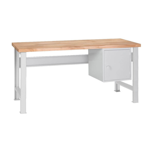 MODULBENCH GE 1500 C1 UD | Pracovní stůl se závěsnou skříňkou a nastavitelnými nohami, 1500 mm