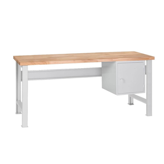 MODULBENCH GE 1700 C1 | Pracovní stůl se závěsnou skříňkou a pevnými nohami, 1700 mm