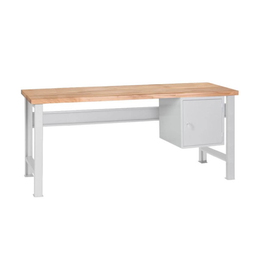 MODULBENCH GE 2000 C1 UD | Pracovní stůl se závěsnou skříňkou a nastavitelnými nohami, 2000 mm